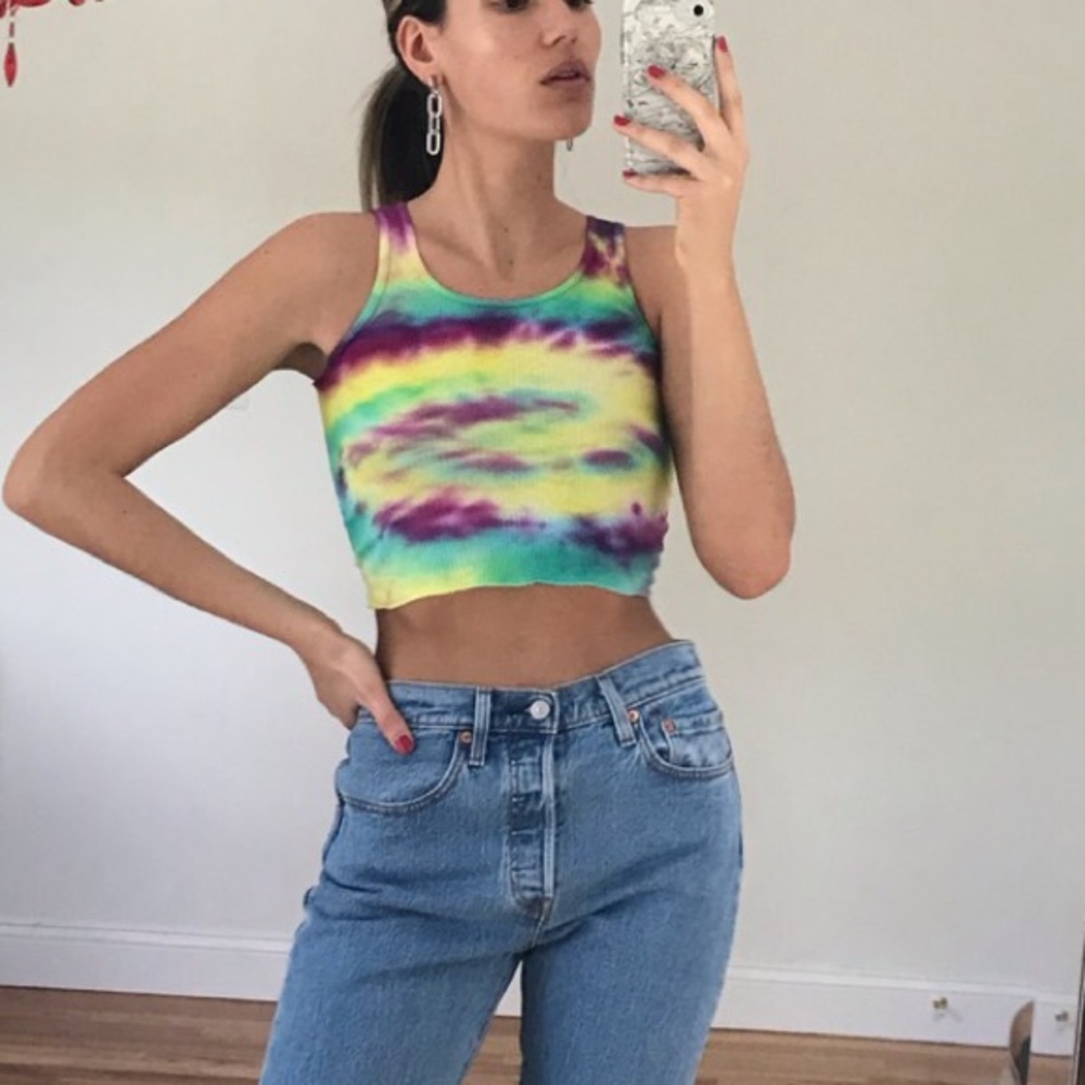 Tye dye crop top